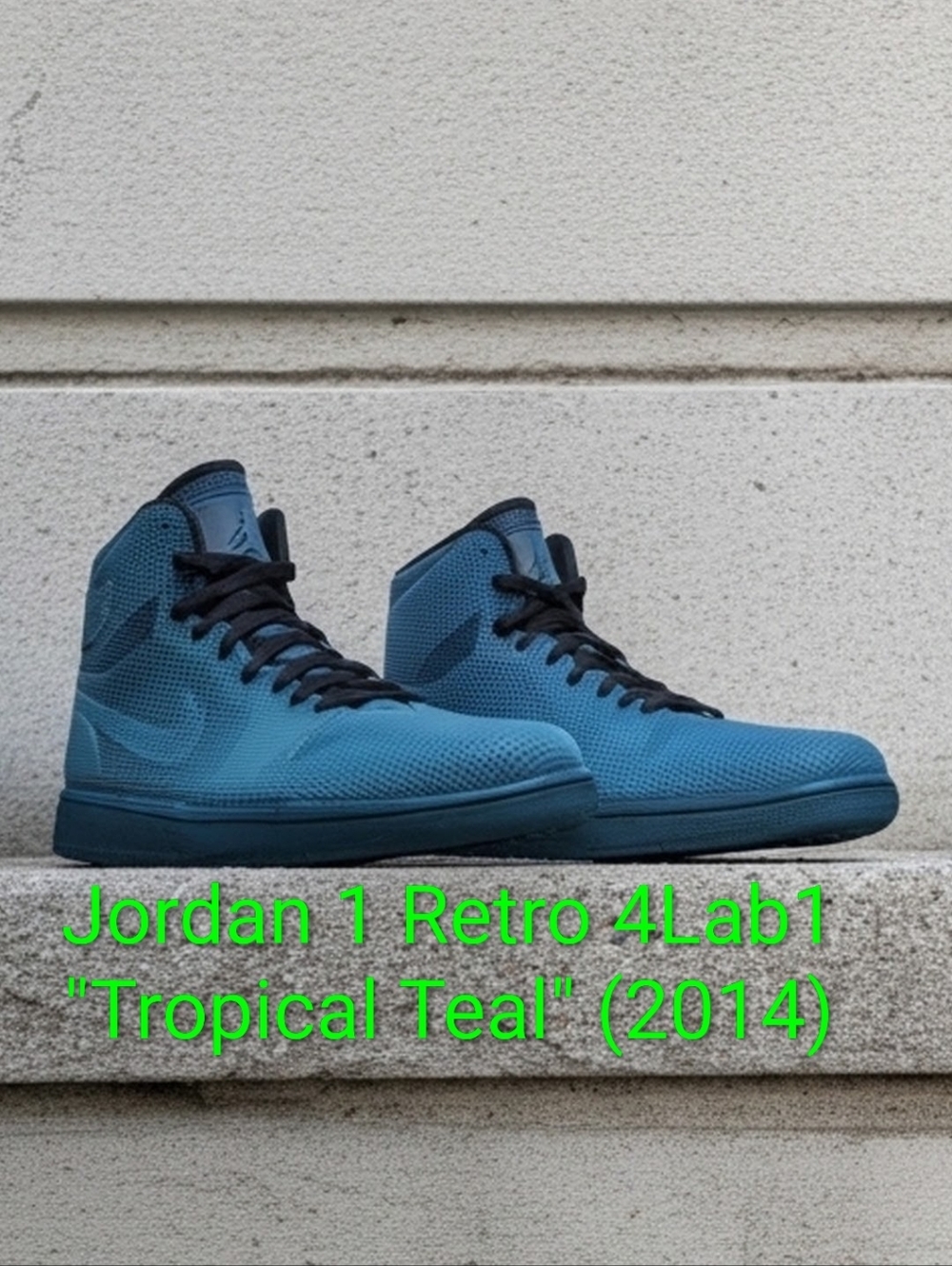 Jordan 1 Retro 4Lab1 Rare "Tropical Teal" (2014) Mens 10 Womens 11.5 EUC